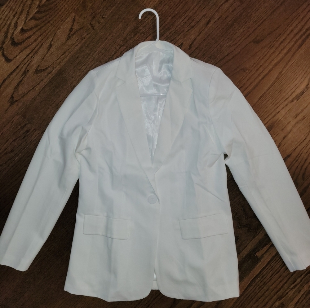 White long blazer